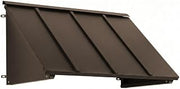 Awntech Houstonian 8 ft Aluminum Enclosed Awning, 104" W x 24" H x 36" D, Pewter