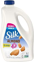 Silk Unsweetened Vanilla Almondmilk, 96 Fluid Ounce - 4 per case.