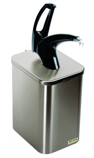 P4900 Stainless Steel FrontLine Countertop Box System with Condiment Pump by San Jamar – Stainless Steel, Stainless, Model P4900BK