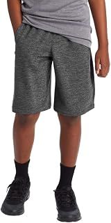 C9 Champion Boys' Heather Shorts-9" Inseam, Hardware Gray Ebony, M