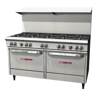 Southbend S-Series 60" Gas Restaurant Range w/ (4) Open Burners by SOUTH BEND – Iron, Stainless-Steel, Model S60DD-3TL