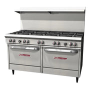 Southbend S-Series 60" Gas Restaurant Range w/ (2) Open Burners by SOUTH BEND – 3.86 cubic_feet, Iron, Model S60DD-4GR
