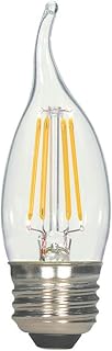 Satco 4.5 watt CA11 LED; Clear; Medium Base; 2700K; 450 lumens; 120 Volts; Carded