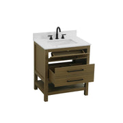 Karson Bathroom Vanity Chestnut Brown by Lighting Design – Wood, Chestnut Brown, Model VF60530MCB-BS