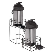 Wire Airpot Thermal Coffee Server Stand - Black by HUBERT – Large, Carbon Steel, Black, Model 29130+87392
