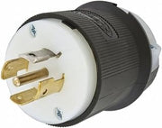 Hubbell HBL2511 Locking Plug 20A 3PH 120/208V L21-20P Black & White