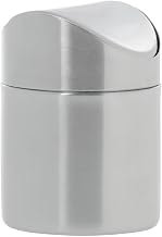 Countertop Trash Can with Swing Top Stainless Steel - 4 5/8Dia x 6 3/4"H