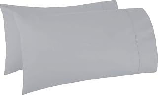 TBM Oversize Pillow Case Silver King Extra Large Fits Even The Fluffiest Pillows Including The Pancake Pillow Sleeve Style Extra Tall Pillowcase 100% Egyptian Cotton 600 Thread Count
