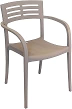 Grosfillex US336181 Vogue Stacking Armchair, French Taupe Color (Case of 4)