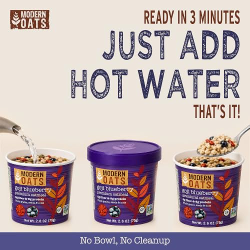 Modern Oats Goji Blueberry / 2.6 Ounce (Pack of 12) / 12 Breakfast Foods