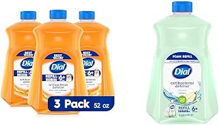 Dial Antibacterial Liquid Hand Soap Refill Gold 52 fl oz Pack of 3 Antibacterial Foaming Hand Soap Refill Fresh Pear 52 fl oz