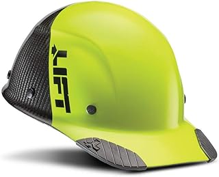 Lift Safety DAX Carbon Fiber Cap Brim 50-50 (Yellow/Black)