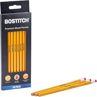 Bostitch Premium #2 Pencils, Premium Wood, Unsharpened, HB Graphite, 10-Pack