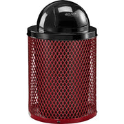 Global Industrial Red / 23.5 inches (Diameter) x 40 inches (Height) / Industrial Trash, Recycling & Compost