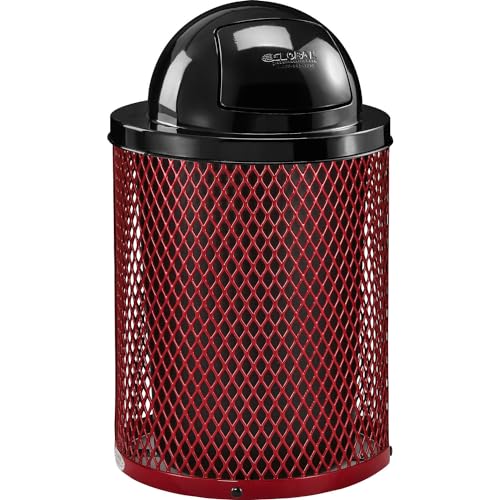 Global Industrial Red / 23.5 inches (Diameter) x 40 inches (Height) / Industrial Trash, Recycling & Compost