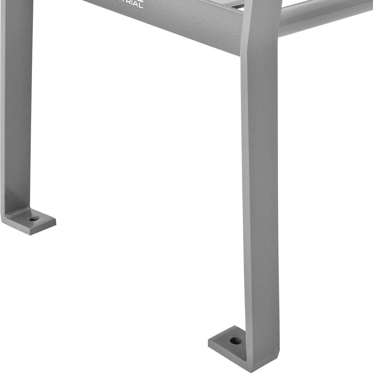 6' Outdoor Park Bench with Back by Global Industrial – 6'L, Steel, Gray, Model 436975GY