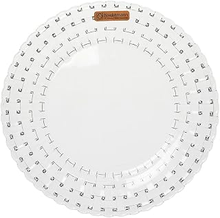 Nachtmann 77119 Medium Plate, Transparent, Size: Diameter Approx. 9.3 inches (23.5 cm), Height Approx. 0.8 inches (2 cm), Dancing Star Bossanova, Set of 2