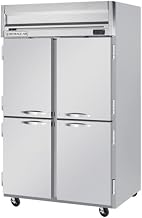 Beverage-Air HBF44-1-HS 47" Horizon Series Two Section Solid Half Door Reach-In Freezer 44 cu.ft. Capacity Stainless Steel Exterior and Interior with Bottom Mounted