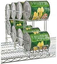 FFCR10CH Wire Can Rack, 24-13/16" x 7-7/8" x 13-5/16", Front Loading & Dispensing, (8) #10 or (12) #5 can Capacity, Chromate Finish