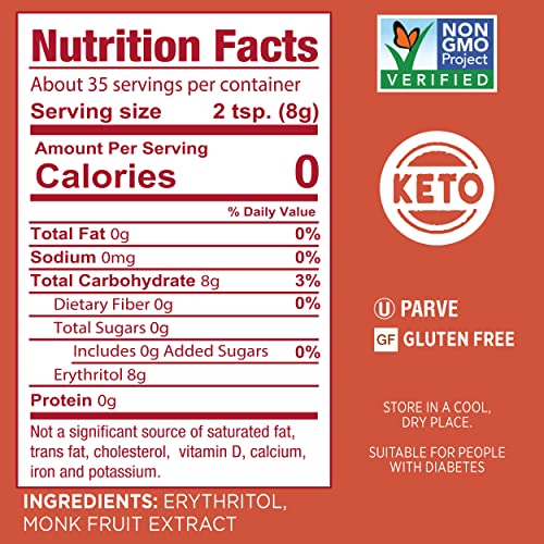 SPLENDA Monk Fruit / 9.8 Ounce (Pack of 2) / 1 Stevia
