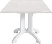 Grosfillex Atlanta 32" Square Table in White
