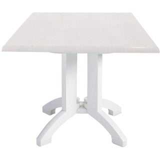 Grosfillex Atlanta 32" Square Table in White by Grosfillex Expert – Resin