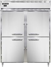 DL2WE-HD Designer Extra-Wide Line Two Section Reach In Heated Cabinet, Half-Height Doors