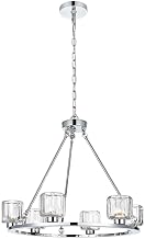 ELEGANT Lighting Cadence 26 inch Chandelier in Chrome