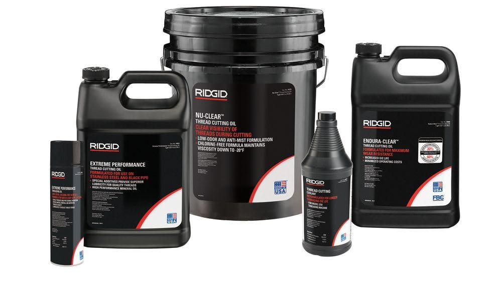 Nu-Clear Threading Oil by RIDGID – 5-Gallon, Metal, Model 41575