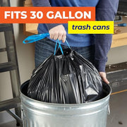 Hefty Large (30 Gallon)​ / 56 Count (Pack of 1) / Black Trash Bags