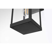 Peter One Light Outdoor Wall Sconce Black by Lighting Design – 8.2", Iron, Black, Model OD413W14BK