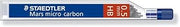 STAEDTLER Mars micro carbon 250 0.5mm HB - Pencil lead refills - 4 Tubes / Packs (48 Leads) HB