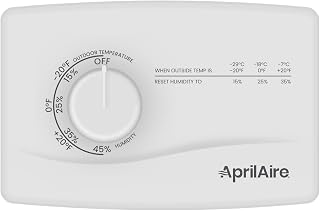 4655 Manual Whole-House Duct or Wall Mounted Humidifier Control Humidistat for AprilAire Whole-House Humidifiers, Low Voltage 24VAC