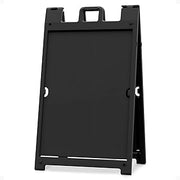 Plasticade Signicade Deluxe A Frame Sidewalk Curb Sign in Black