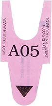 Take-A-Number 2-Digit Pink T90 Paper Tickets - 1 1/4"W