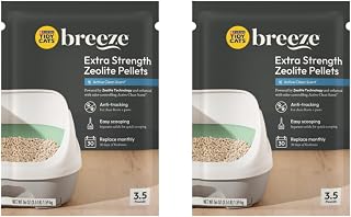 Tidy Cats Breeze Extra Strength Zeolite Pellets, Active Clean Scent 3.5 lb (Pack of 2)