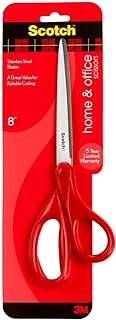 Scotch 8" Home & Office Scissors, Great for General Purpose Use