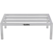 Aluminum Dunnage Rack by Global Industrial – 36" W x 20" D x 12" H, Aluminum, Silver, Model DR-362012