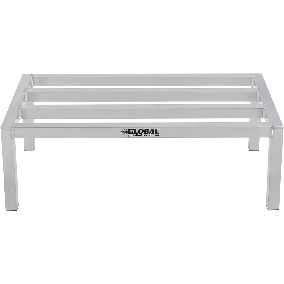 Aluminum Dunnage Rack by Global Industrial – 24" W x 18" D x 8" H, Aluminum, Silver, Model DR-24188