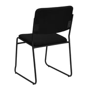 Flash Furniture Black Fabric/Black Frame / Set of 5 / Contemporary Stacking Chairs