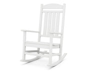 Presidential Rocking Chair in White by Polywood – Oversized, Plastic, White, Model R100WH