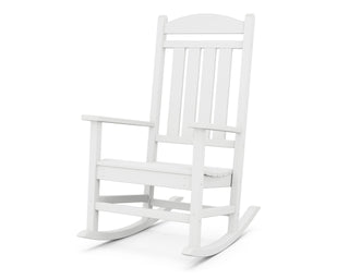 Presidential Rocking Chair in White by Polywood – Oversized, Plastic, White, Model R100WH