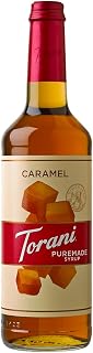 Torani Puremade Syrup, Caramel Flavor, Glass Bottle, Natural Flavors, 25.4 Fl. Oz, 750 mL