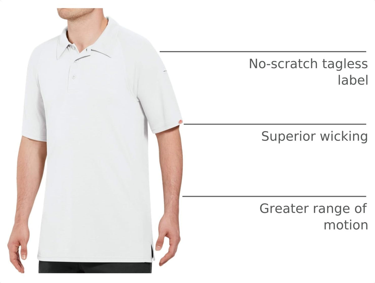 Red Kap 4X-Large / White / Big-tall Active Performance Polo Shirt Polos