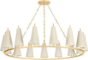 480-54-VGL Tirana - 15 Light Chandelier-13.5 Inches Tall and 54.75 Inches Wide