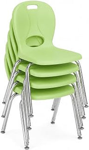 LNT-116-CSW-GA Learniture Structure Series School Chairs for Classroom, 16" Seat Height, Green Apple, Pack of 4