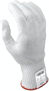 SHOWA 910 Stainless Steel/HPPE A4 Cut Resistant Safety Glove, Food Safe, 10-Gauge, Large (1 Glove)