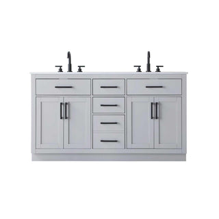 Alden Bathroom Vanity Grey by Lighting Design – Wood, Grey, Model VF29760DGR