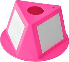 Global Industrial Inventory Control Cone with Dry Erase Decals, Three-Sided