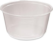 Microwavable Deli Containers, 12 oz, 4.6" Diameter x 2.3" h, Clear, Plastic, 500/Carton
